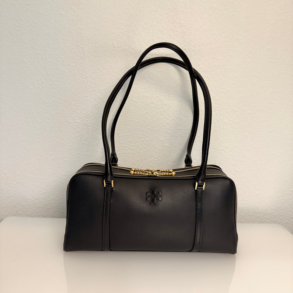 Tory Burch Small Marshmallow Satchel Black